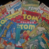 Group lot c1955 Tom & Jerry Comics with early numbers inc - No 3, No 4, No 6, etc - Sold for $55 - 2015
