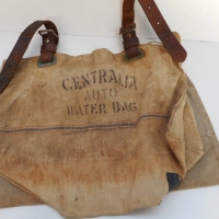 Vintage canvas and leather Centralia Auto Water Bag - Sold for $49 - 2015