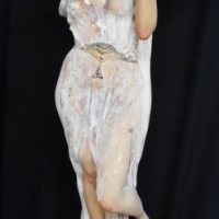 Large c1900 Plaster statue of a Rebecca at the well - Sold for $134 - 2015