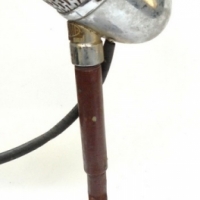 Vintage Ellipsoid brand tabletop microphone on metal stand - Sold for $122 - 2015