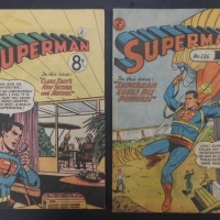 2 x 1950's Superman Comics - nos 92, 126 - Australian prints - Colour Comics, gc - Sold for $24 - 2016