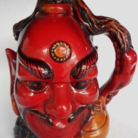 Royal Doulton Flamb Aladdin's Genie  Character jug -  LEdit 10371500 with coa - Sold for $366 - 2016