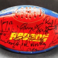 Signed Melbourne Demons football  - Sean Wight, Gary Lyon, Rod Grinter, Todd Vinney, Stephen Tingay etc - Sold for $61 - 2016