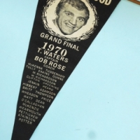 Vintage 1970 Collingwood VFL grand Final Football Pennant - Coach Bob Rose,  Captain T Waters - Sold for $159 - 2016