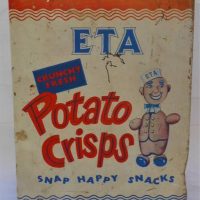 Large Eta Potato crisps tin contents  2 12 dozen packets - Sold for $43 - 2019