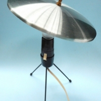 1950s sputnik style anodised table lamp - Sold for $55 - 2015