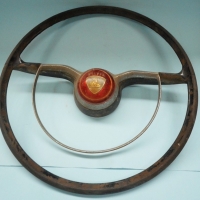 1958 Holden FC steering wheel with centre bar horn - Sold for $49 - 2015