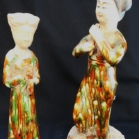 2 x Tang dynasty style Chinese figures from Xian, China - Sold for $55 - 2015