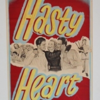 Framed original 'Hasty Heart' coloured Day Bill - Ronald Reagan, Patricia Neal, Richard Todd - Sold for $37 - 2015