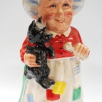 Ltd Edit Royal Doulton Old Mother Hubbard figurine - 19cm tall - Sold for $61 - 2015